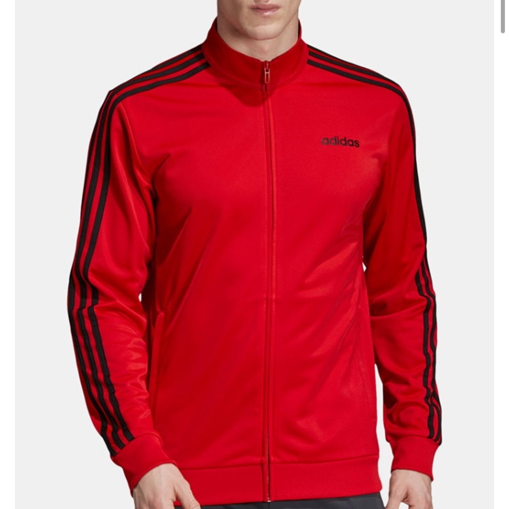 Men’s Essentials 3-Stripes Tricot Truck Jacket. - Picture 2 of 9